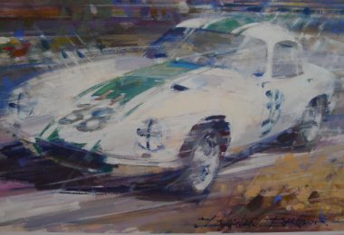 Signed and numbered limited edition print of a fabulous Lotus Elite
